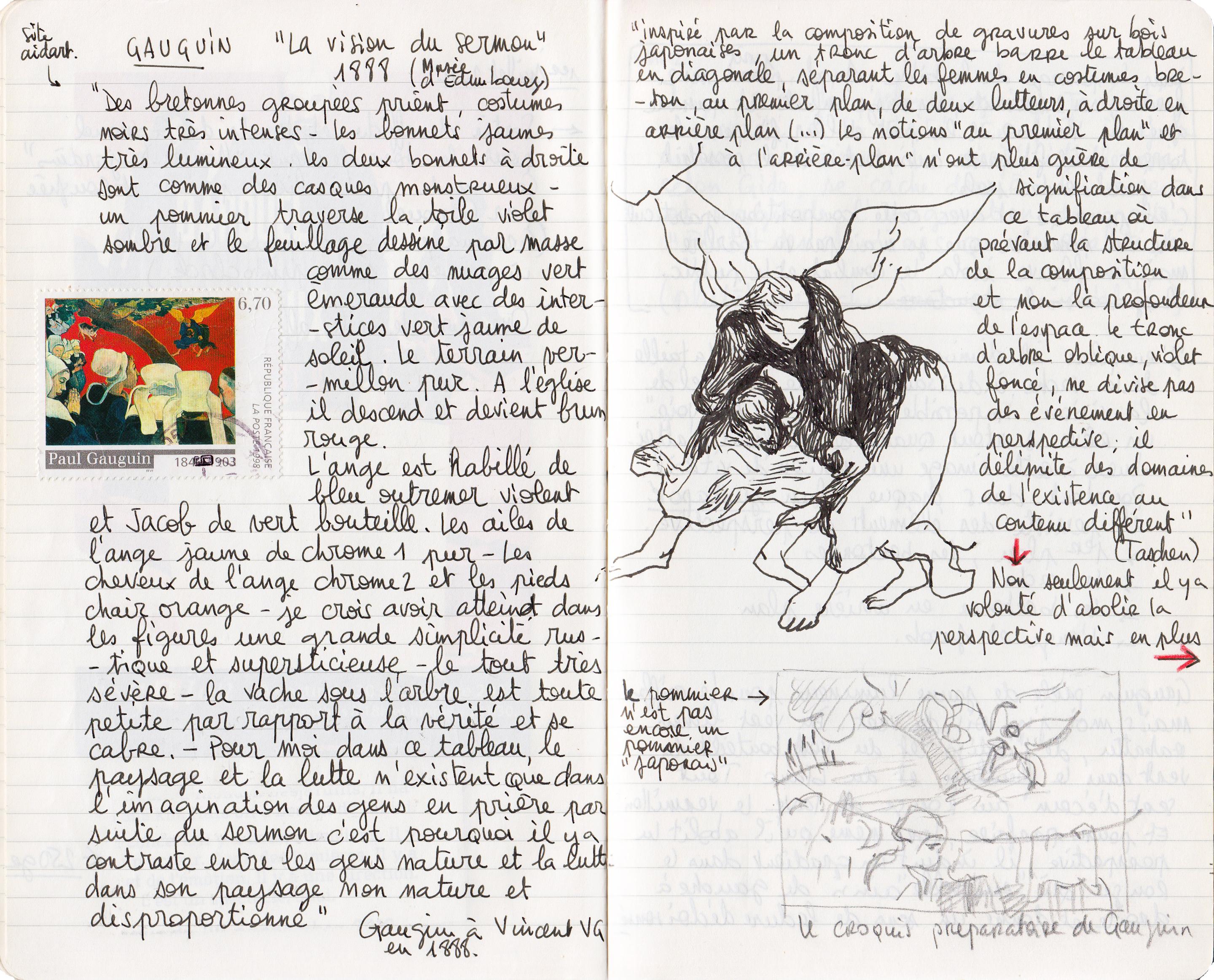 GAUGUIN la vision après le sermon