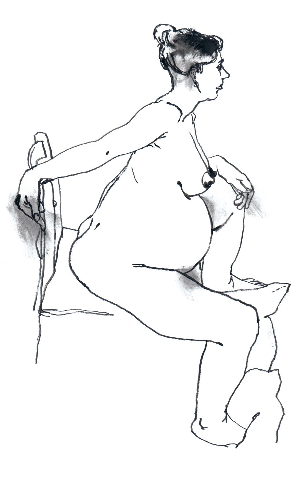 dessin de nu