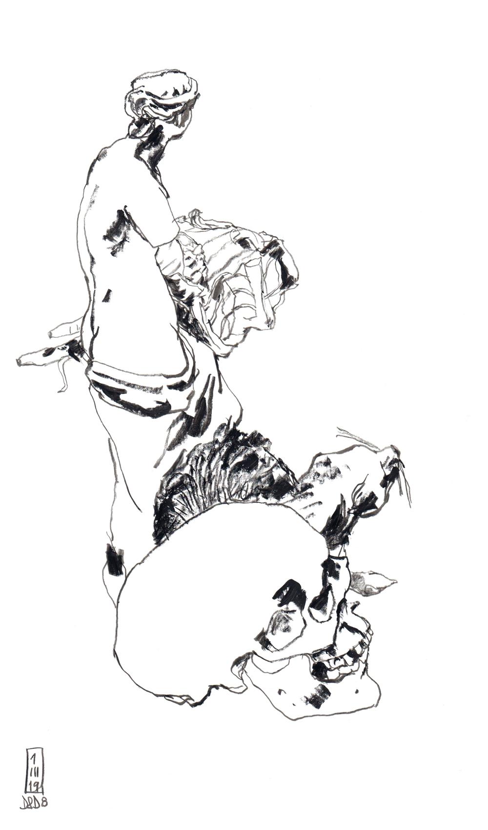 dessin de nu